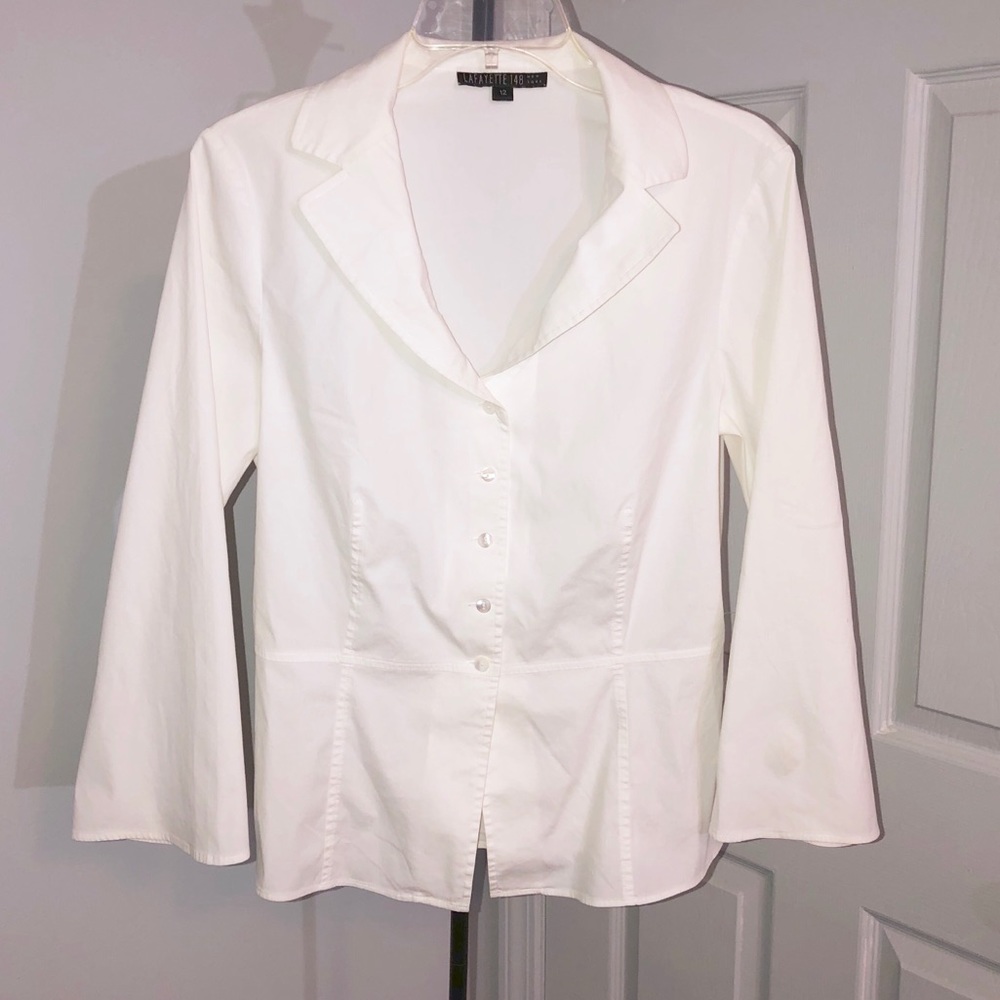 Lafayette 148 Button Down Top